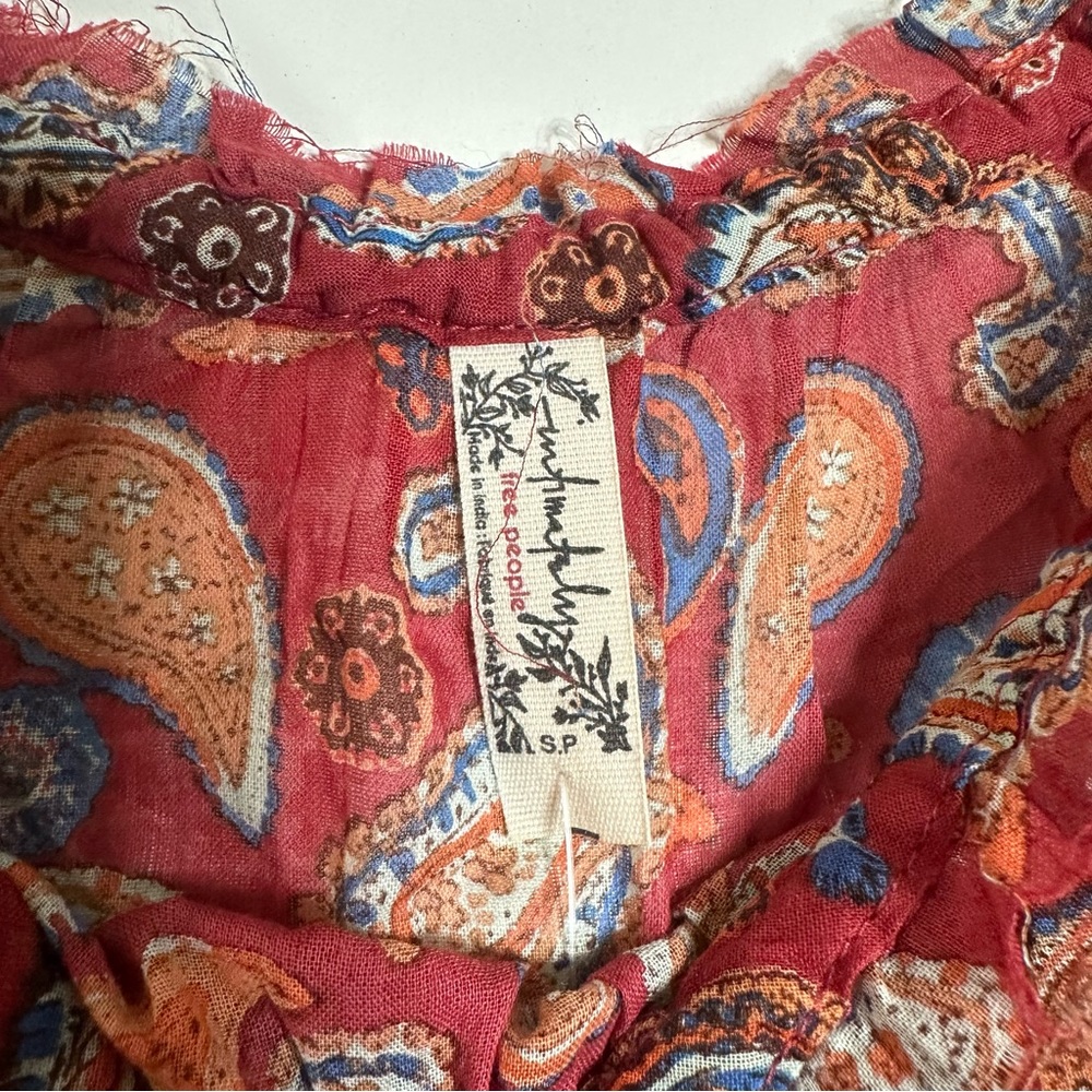 FreePeople sundown paisley long sleeve bodysuit - Picture 11 of 11
